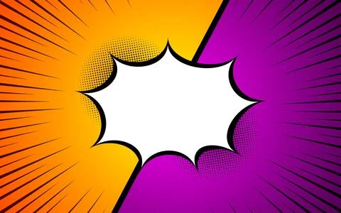 Versus Comics book empty speech bubble background. vector illustration eps 10 Stock Illustration