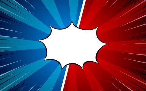 Versus Comics book empty speech bubble background. vector illustration eps 10 Stock Illustration