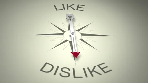 Like Versus Dislike Arrow 3D Animation Stock Footage 281094852
