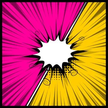 Versus empty speech box text Stock Illustration