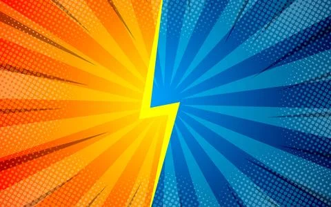 Versus Fight background comic style design. Vector illustration. Illustrazione stock