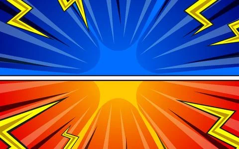 Versus fight background comic style design. Vector illustration Stock Illustration