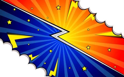 Versus fight background comic style design. Vector illustration Stock Illustration