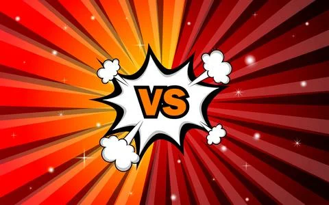 Versus fight background comic style design. Vector illustration Stock Illustration
