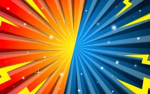 Versus fight background comic style design. Vector illustration Illustrazione stock