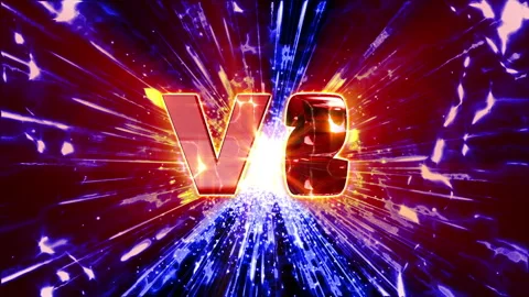 Versus glow 3d icon loop animation Vídeo Stock 146629623