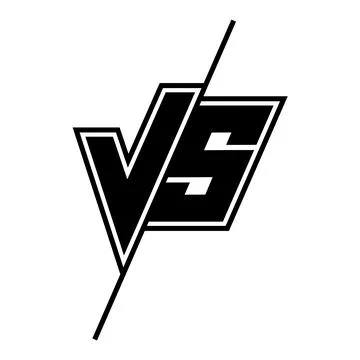 Versus icon. VS logo confrontation or opposition battle. duel concept Stock Illustration