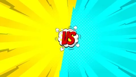 Versus letters fight backdrop Stock Illustration