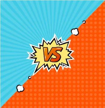 Versus Logo Background. Vector Stock Illustration