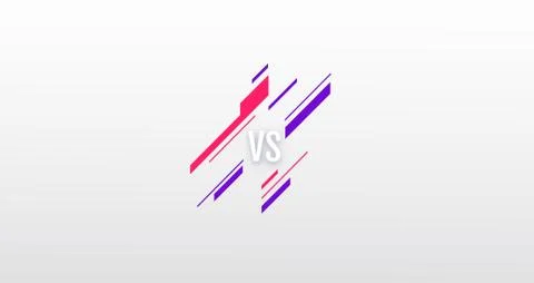 Versus logo with simple elements . vector template. Vs battle headline, conflict Illustrazione stock