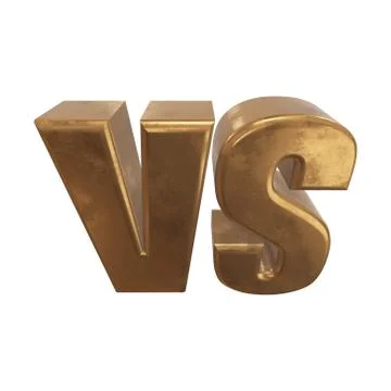 Versus Logo. VS Letters 3D Stock Illustration