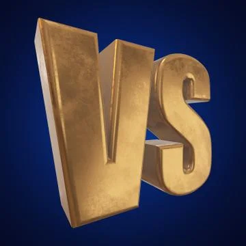 Versus Logo. VS Letters 3D Stock Illustration
