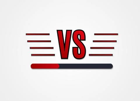 Versus Logo. VS Vector Letters Illustration. Competition Icon. Fight Symbol. Stock Illustration