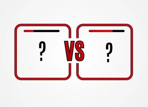 Versus Logo. VS Vector Letters Illustration. Competition Icon. Fight Symbol. Stock Illustration