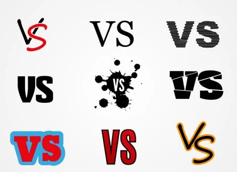 Versus Logo. VS Vector Letters Illustration. Competition Icon. Fight Symbol. Illustrazione stock