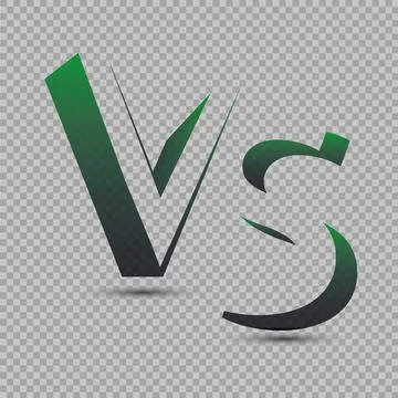 Versus Logo. VS Vector Letters Illustration. Competition Icon. Fight Symbol Stock-Illustration