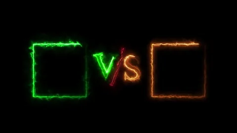 Versus match Animation with back background. Stock Footage 299523054