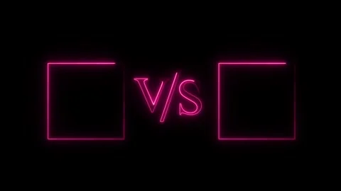 Versus match Animation with back background. Stock Footage 299523182