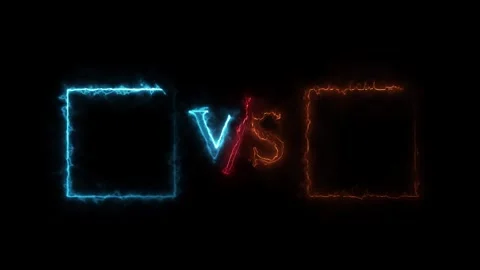 Versus match Animation with back background. Stock Footage 299523201