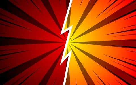 Versus pop art background template for cartoon comic book page or poster. B.. Stock Illustration