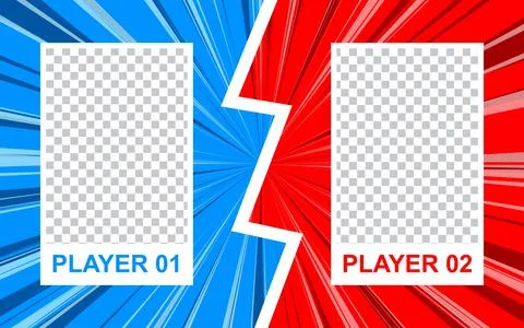 Versus pop art background template for cartoon comic book pages or posters... 库存插图