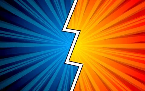 Versus pop art background templates for comic book pages. Stock Illustration