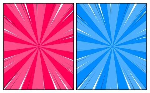 Versus pop art background templates for comic book pages. Illustrazione stock