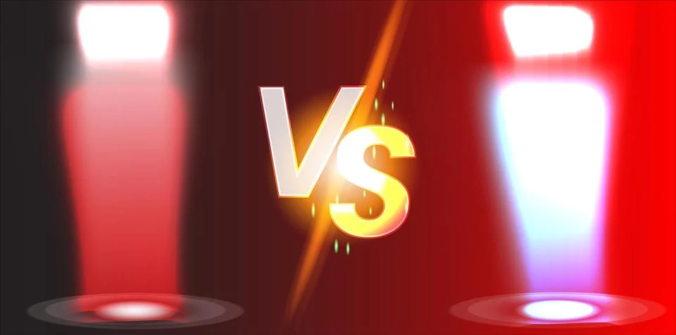 Versus red background free vector Stock Illustration