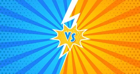 Versus Retro Elements Product Comparison Background Vector Illustration Stock Illustration