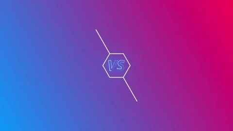 Versus Screen Competition Battle Graphic Stock Footage 317678239