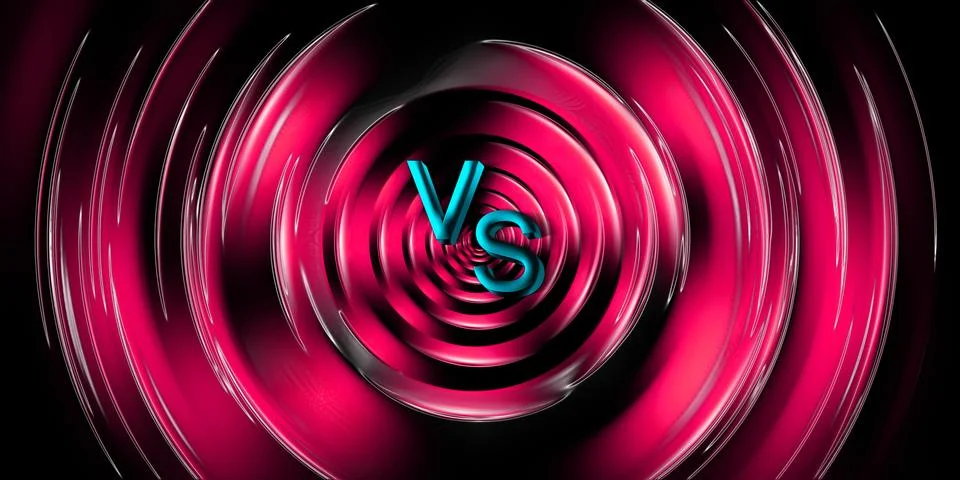 Versus screen design background for fight competition. Battle vs match, game  Stock Illustration