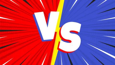 Versus screen flat style design vector illustration Stock Illustration
