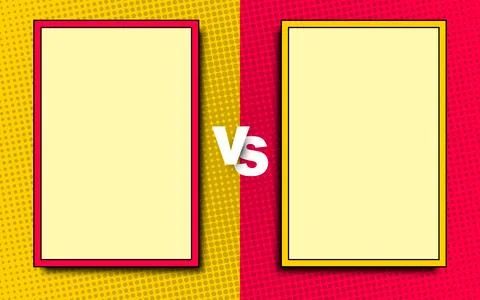 Versus screen flat style design vector illustration. Fight screen for battl.. Stock Illustration