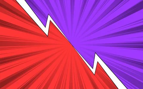 Versus Screen retro game VS Interface. Versus Screen With Speedlines. 스톡 일러스트
