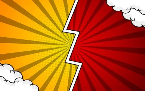 Versus Screen retro game VS Interface. Versus Screen With Speedlines. Ilustración de archivo