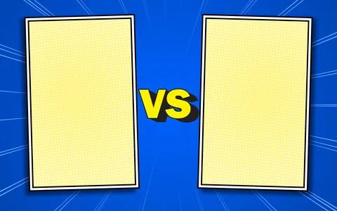 Versus Screen retro game VS Interface. Versus Screen With Speedlines. Stock Illustration