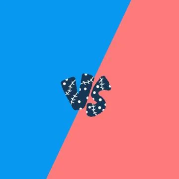 Versus screen. Vs symbol with divider. Confrontation background with space fo Stock Illustration