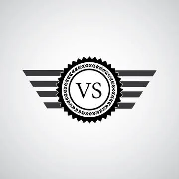 Versus sign for battle concept Stock Illustration