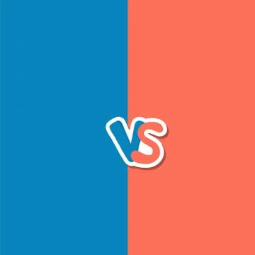 Versus  sign with copy space. VS screen. Decorative battle cover with letteri Illustrazione stock