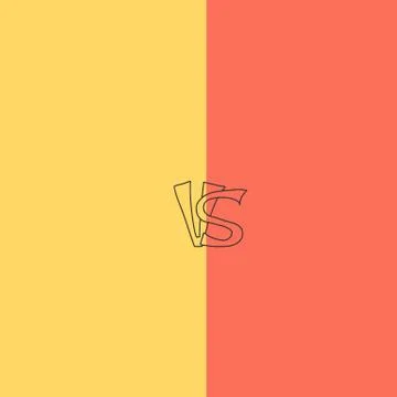Versus  sign with copy space. VS screen. Decorative battle cover with letteri Stock Illustration