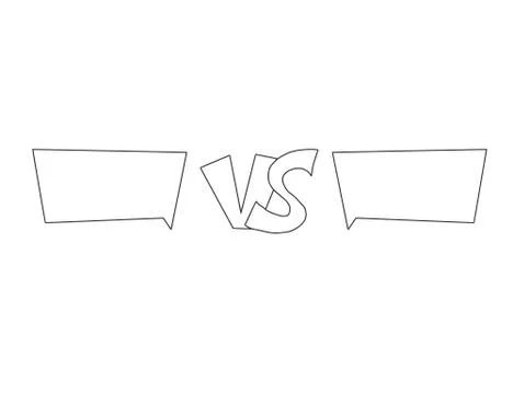 Versus  sign with copy space. VS screen. Decorative battle cover with letteri Stock Illustration