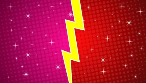 Versus symbol on comic background for duel. Halftone comic design with ligh.. Stock Illustration