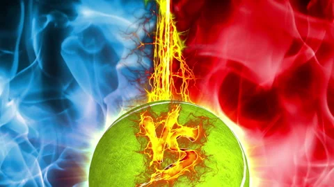 Versus tennis fire background animation 스톡 동영상 146112477