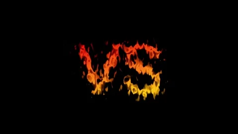 Versus Text Burning Fire Style Animation Vídeo Stock 336936471