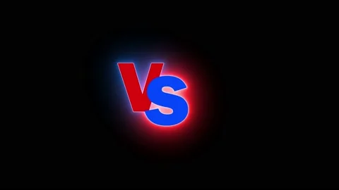 Versus vs animation versus team a and team b multiplayer coop fight battle Stock Footage 236703270