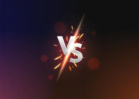 Versus vs background. versus logo vs letters for sports and fight competition Stock Illustration