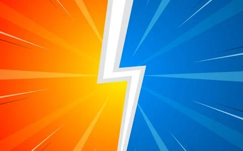 Versus vs Comic style background wallpaper Stock Illustration