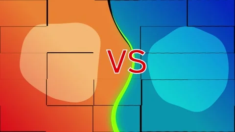 Versus vs footage concept game style animation 库存影片 282856997