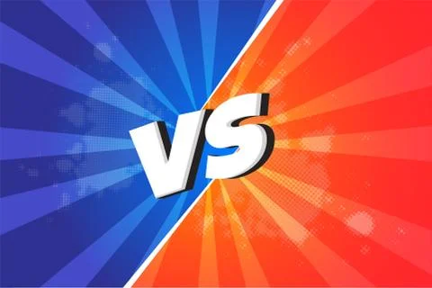 Versus VS letters fight Vector illustration 库存插图