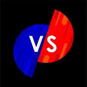 Versus VS letters fight Vector illustration on  background Stock Illustration